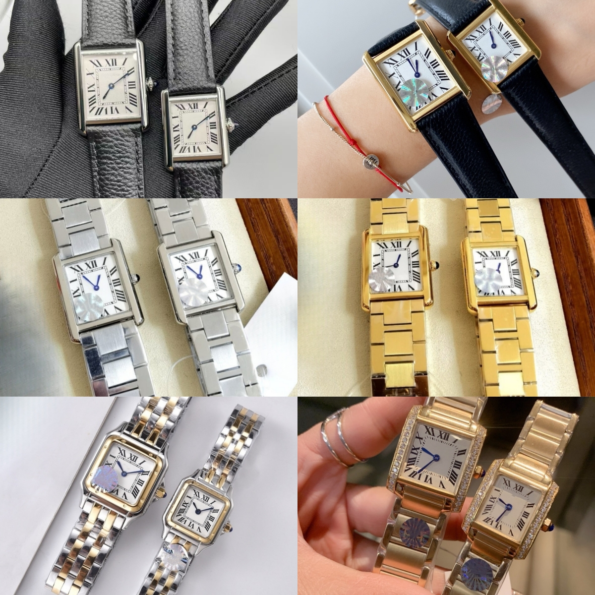 U1 Top-grade Fashion Women Watch Quartz Movement Sier Lady Sapphire Square Watches Stainless Steel Original Clasp Casual Montre De Luxe Wristwatches