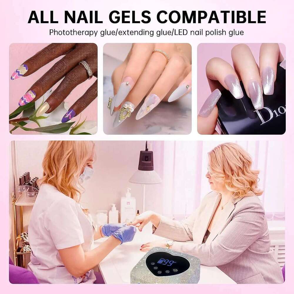 Dryer UV LED Lamp For Curing All Gel Nail Polish With Motion Sensing Professional Manicure Salon Tool Equipment