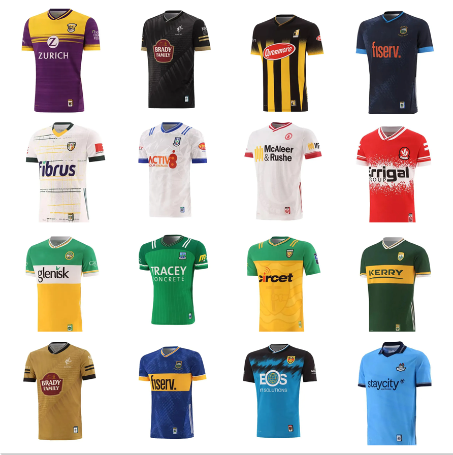 2024 New GAA Rugby jersey Dublin Ireland Dub Down Louth Antrim Wexford Wicklow Laois MAYO Hurg Limerick Cork Donegal Short shirts Fermanagh Tyrone Tipperary Carlow