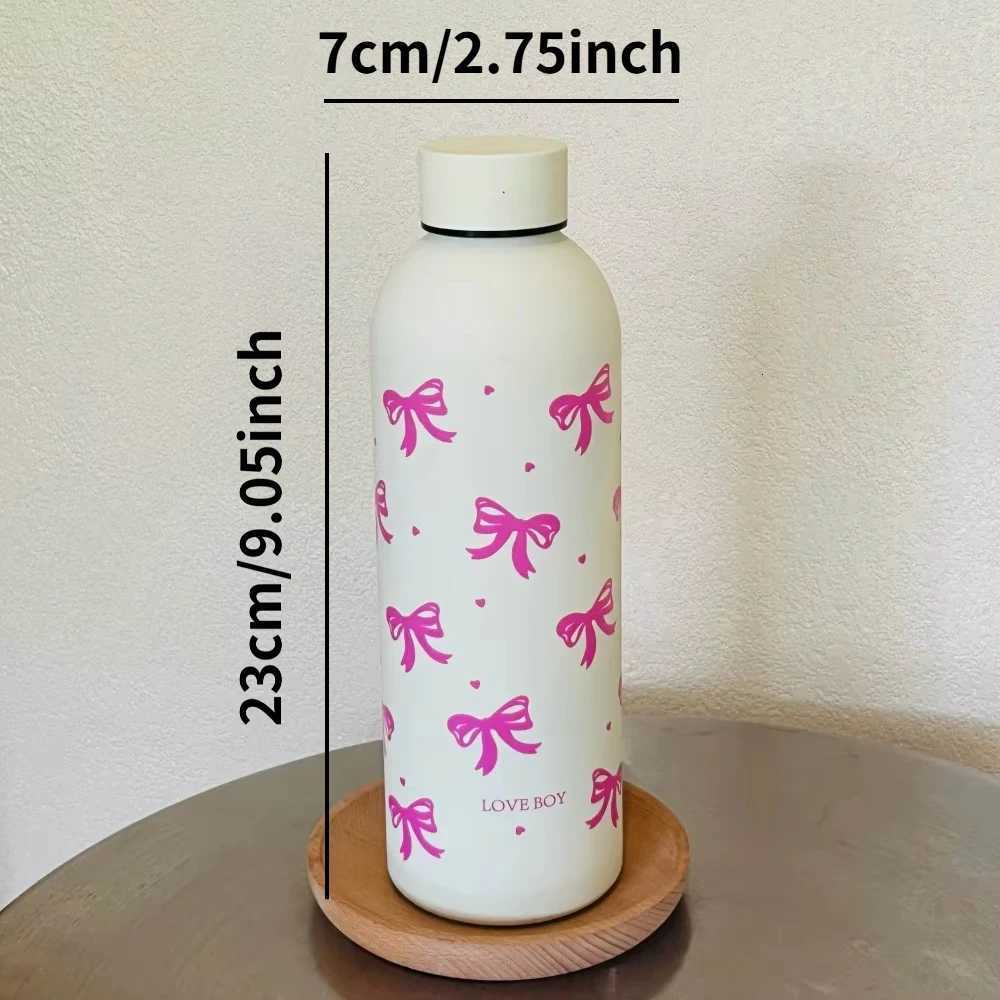 Cute Bowknot Cup Vacuum Stainless Steel Car Mug Insulated Water Bottle for Outdoor Sports School Drinking Bottle C251114