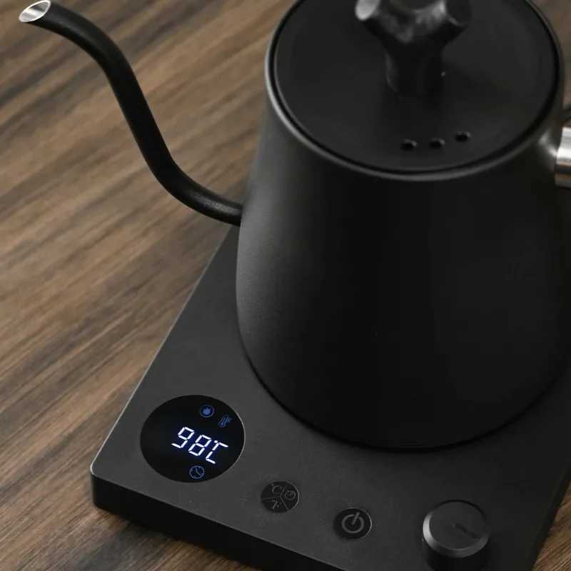 1000W Electric Gooseneck Kettle 1000ml 304 Stainless Steel Coffee Pot Intelligent Constant Temperature LED Display for CoffeeTea Y251114