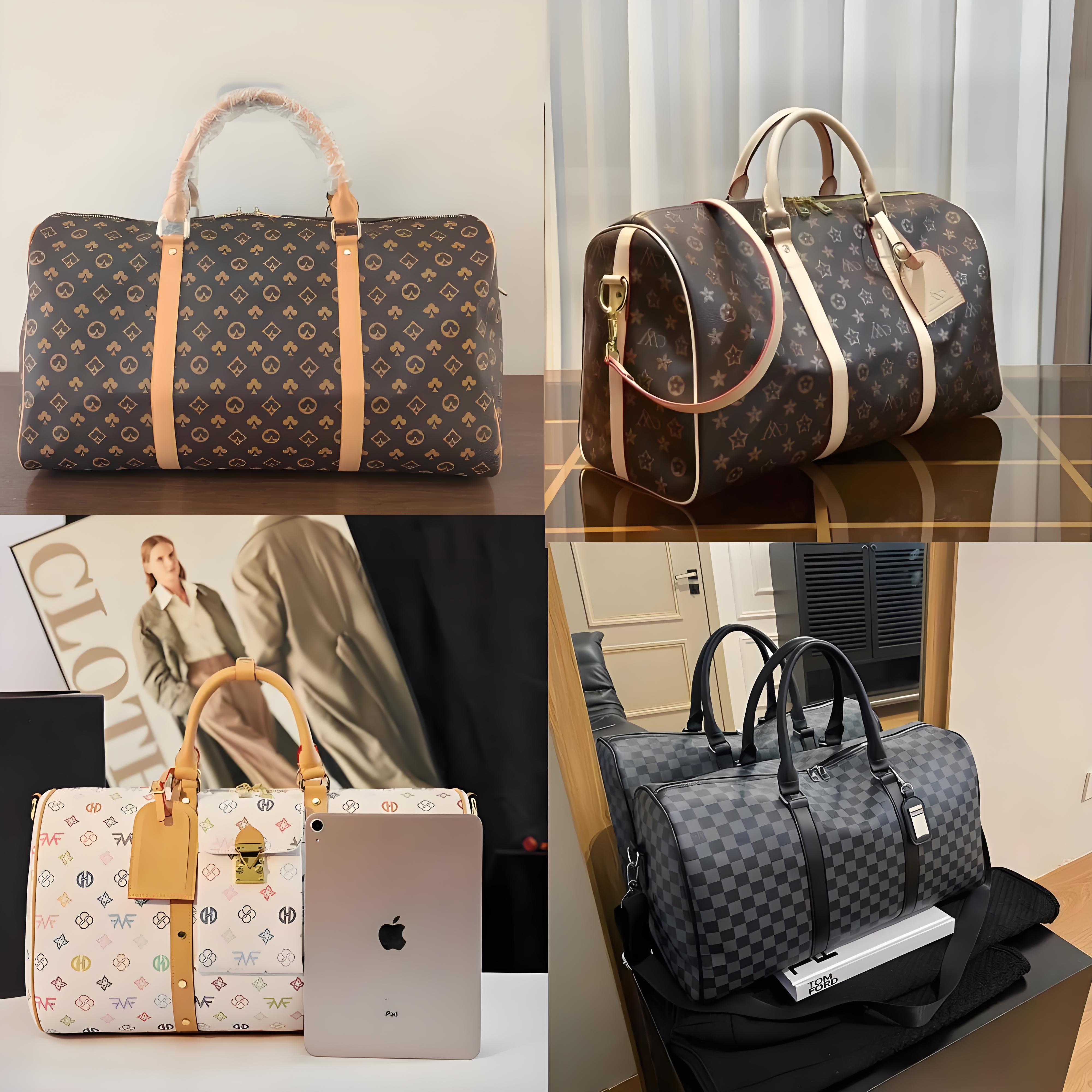 (Not Kids Handbag)designer luxury bag duffle bag unisex luxe travel bag trunk leather large overnight bag men weekender go on holiday travel crossbody bag shoulder bag