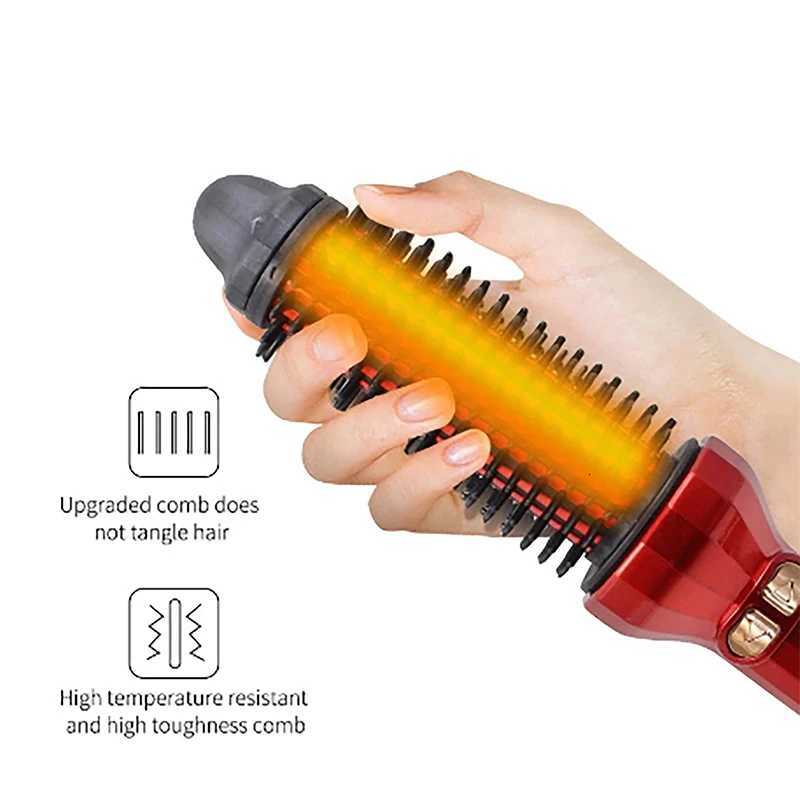 Fast Heating Ionic Spiral Curling Iron Custom Auto Hair Curlers Rechargeable Styling Tool Hair Styler BrushT251114