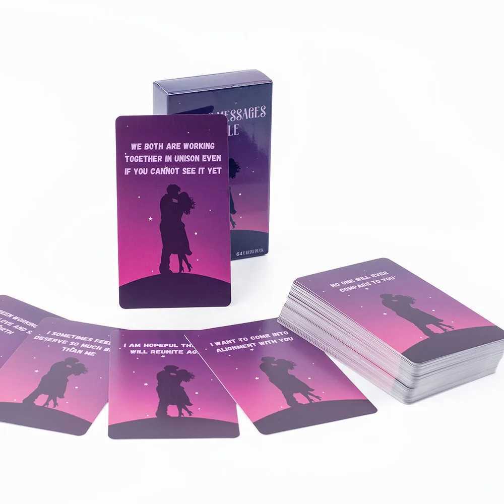 64Cards Lover Messages Oracle Cards For Family Party High Quality Fortune Telling Divination Cards Deck Board Game 1036Cm C251114