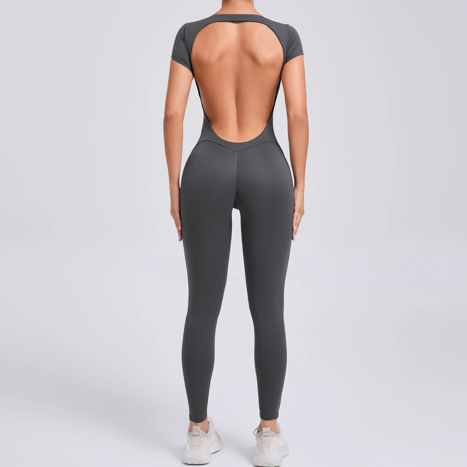 Yoga Set Sexy Backless Onepiece Suit Female Rompers Quick Dry Clothing Workout Bodysuits Flared Sports Jumpsuit Women 251113