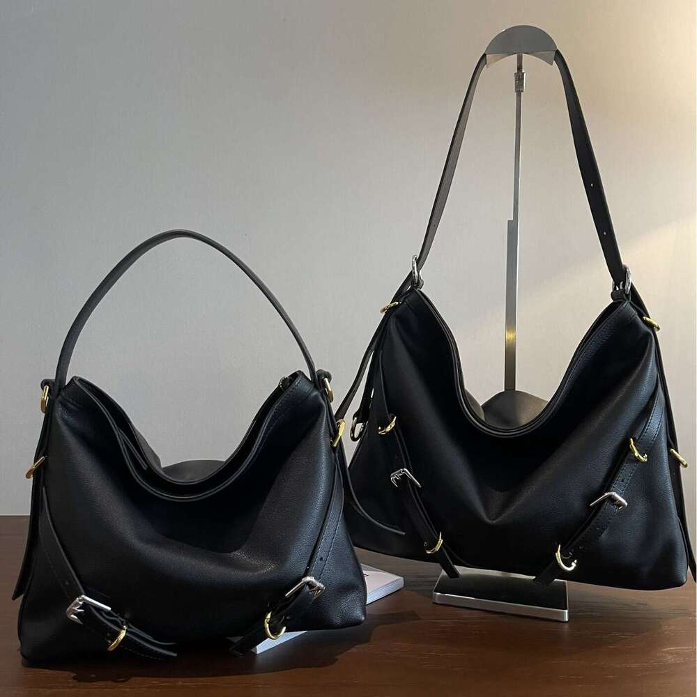 Women's Bags new tote spicy girl motorcycle, leather toe cover layer, armpit bag, single shoulder crossbody, commuting handbag, casual