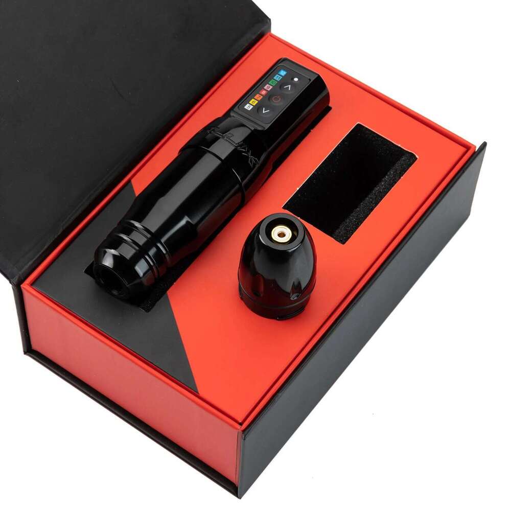 F Wireless Tattoo Hine Kit Coreless Motor 1800Mah Battery Power SMP PMU Rotarytattoo Pen Set With 28Mm Grip