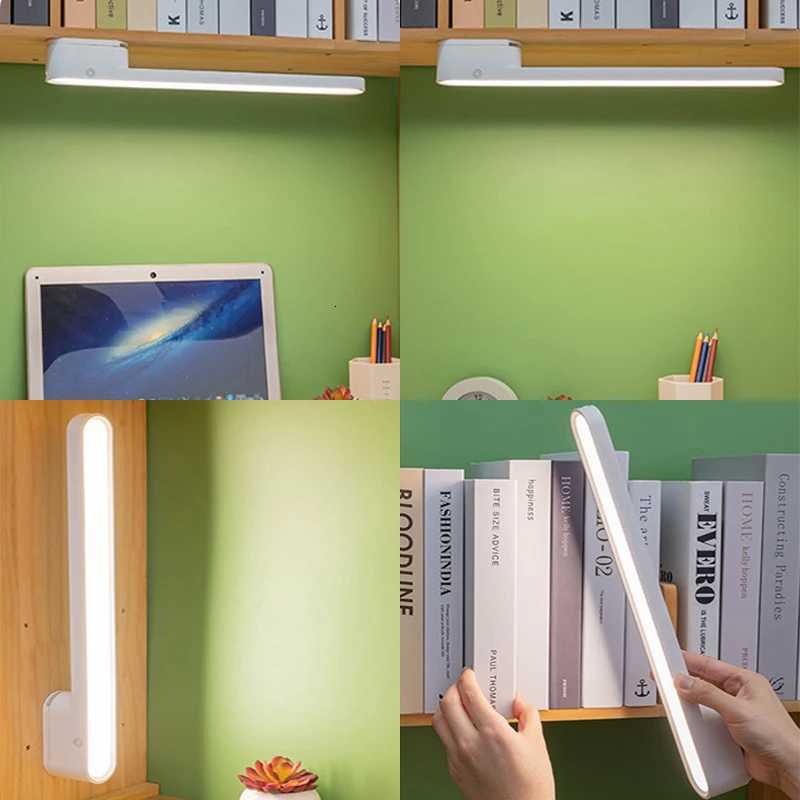 Desk Lamp Hanging Table Lamp LED USB Rechargeable Stepless Dimming Cabinet Closet Wardrobe Night Light M251114
