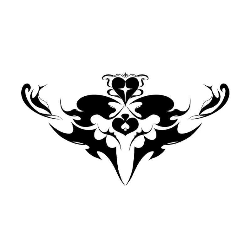 New Spades Q Tattoo Stickers Temporary Waterproof Stickers Durable Black Solid Color Disposable Stickers Sexy Tattoo StickersXJ25414