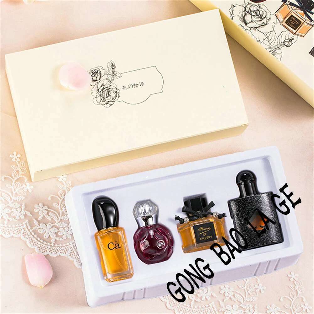 Brand Perfume Women 100Ml Gift Box 4Pcs Set Lasting Fragrance Pheromone Perfumes Feminino Ral Scent Spray Men Cologne