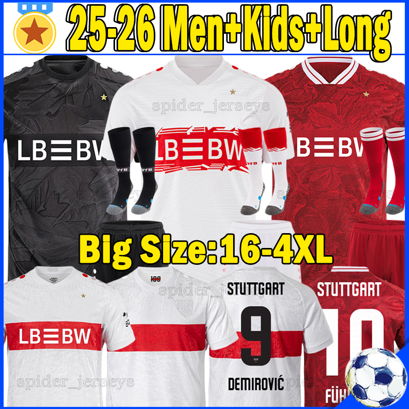XXXL 4XL 25 26 VfB StutTgartS Soccer Jerseys 100th anniversary Retro 2006 07 STILLER MITTELSTADT UNDAV Football Shirts 2025 2026 DEMIROVIC Men Uniforms Kids Kits