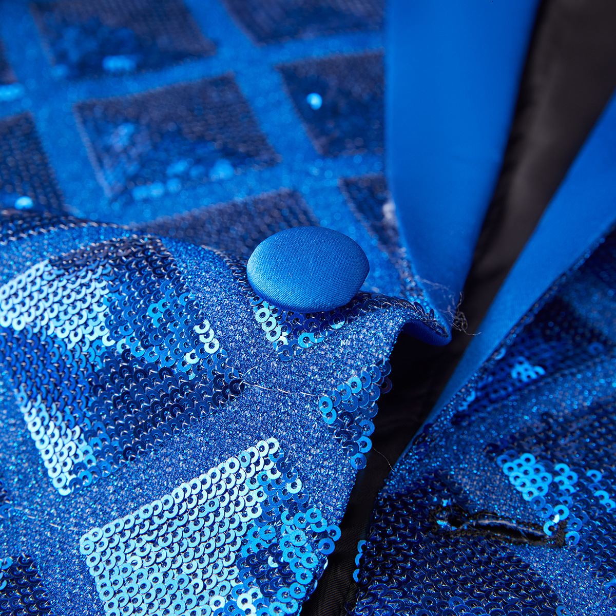 New Mens Fashion 3D Block Sequin Casual Dance Blazer Premium Fashion Suit Jacket 241228