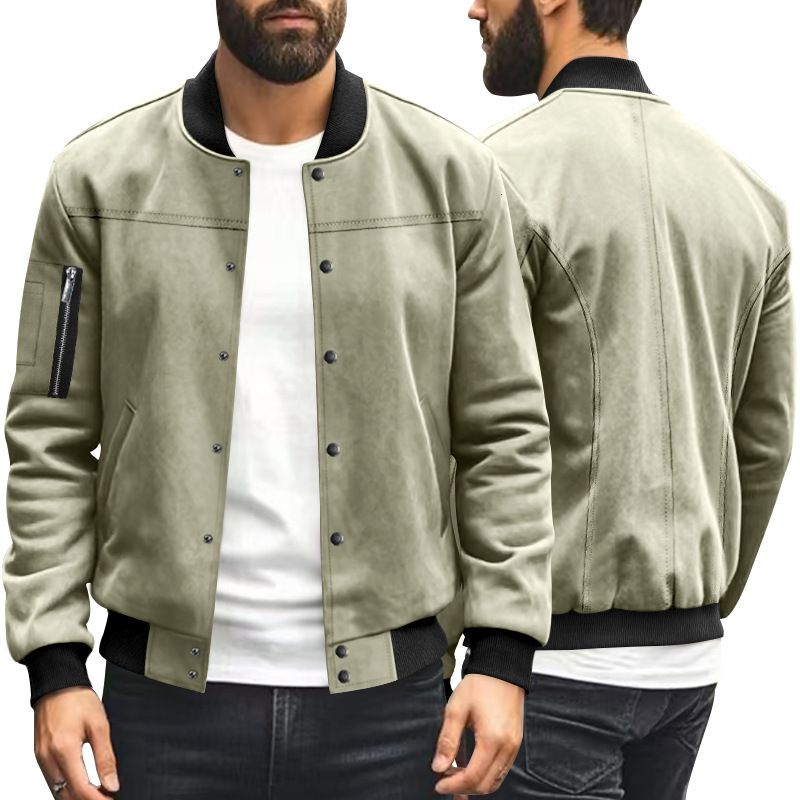 American Amikaji flying stylish suede cardigan, button up jacket, men's