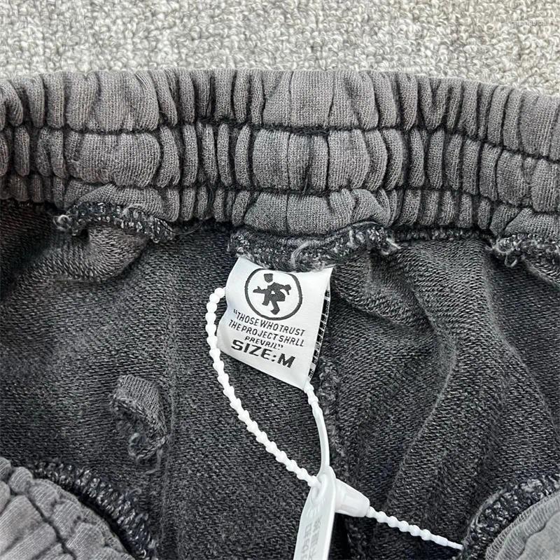 Men's Pants Project Capri European And American Style Rivet Sports Casual