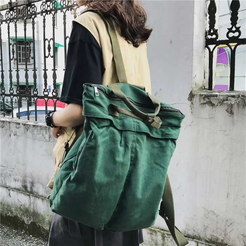Solid Color Backpack Laptop Canvas Women backpacks High Capacity Female Schoolbag For Teenages Girls Travel Bag Mochila Mujer W251113