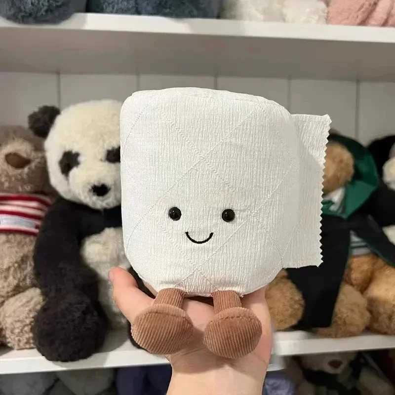 Jelly cat plush cute toilet paper doll roll paper creative fun and cute doll pendant as a gift for friends without labelsW 20250414