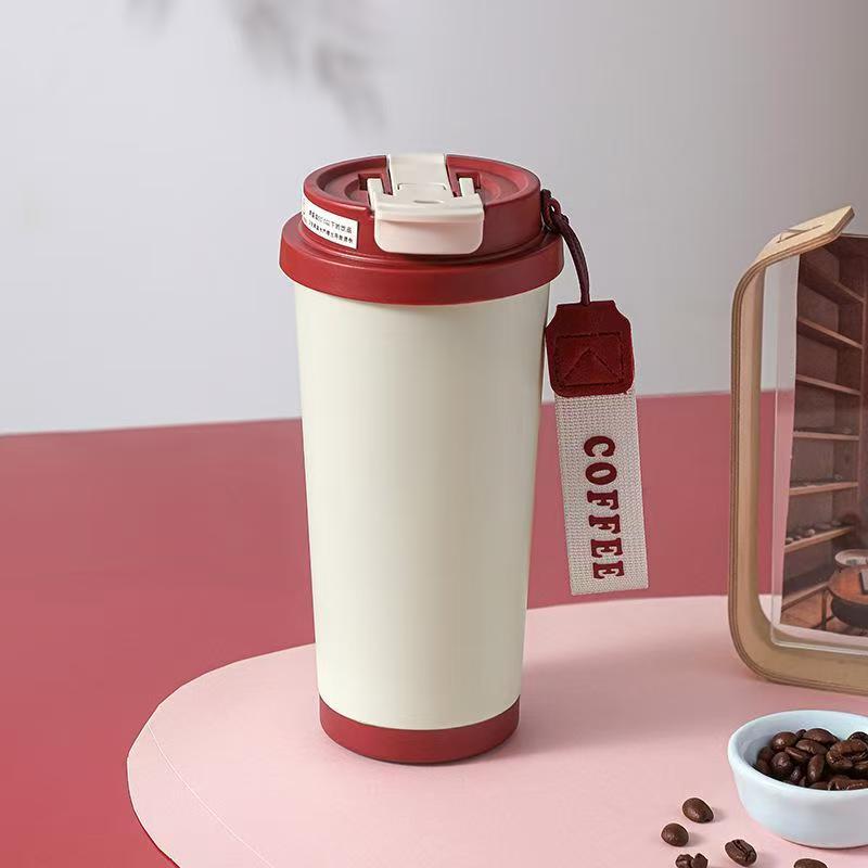 Custom Travel Stainless Steel Cup Thermal Leak-Proof Thermos Bottle Tea Coffee Mug Vacuum Flask Insulated Cups Hot W260226