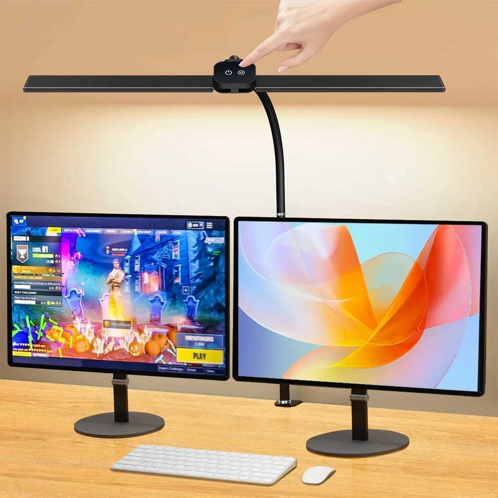 Led Desk Lamp for Office Home Desk Light Eye Caring Architect lamp with Clamp Dual Screen Computer Monitor Smart Table Light M251114