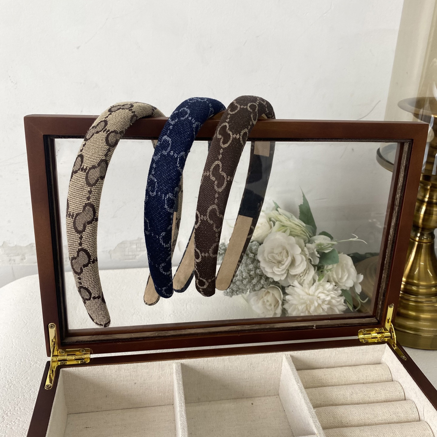 Wide:2cm Classic Retro Sponge Classic Headbands Elegant Female Wild Go Out Wide-brimmed Designer Headband Fashion Jewelry Hair Accessories