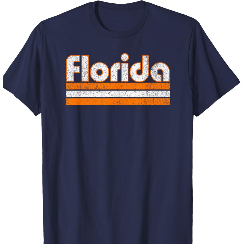 T shirt for Mens Florida vintage city Graphic Tee Casual Tops Clothes Short sleeve cool