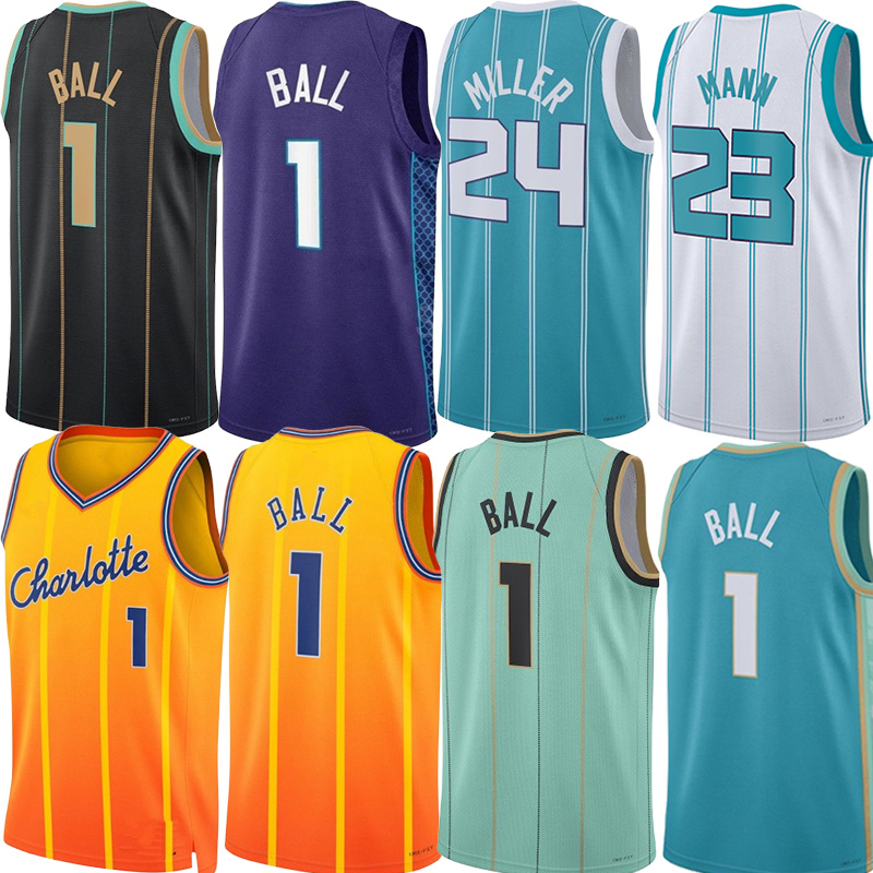 25 26 melo LaMelo Ball Hornet Basketball Jerseys Brandon Miller Kon Knueppel Ryan Kalkbrenner Miles Bridges Tre Mann Moussa Diabate Tidjane Salaun City Jersey