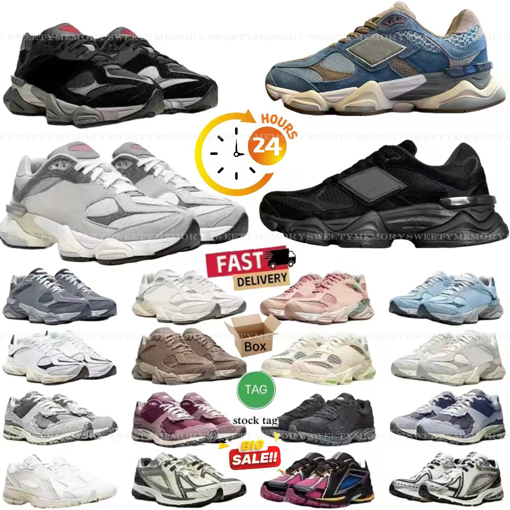 9060 sneakers Running shoes Daily Outfit TOP quality Triple Black Leather White Grey Brown red Blue Green Purple trainers outdoor 36-45 size