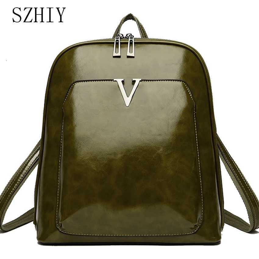 Designer Backpack Women Travel Bag Large Capacity Classic Backpack Oil Wax Leather PU Shoulder Bag Mochilas De Gran CapacidadW251113