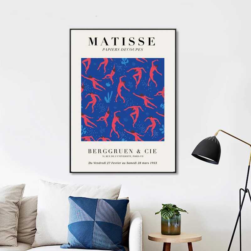 Henri Matisse Artwork Exhibition Posters and Prints Gallery Wall Art Canvas Painting Museum Wall Pictures for Living Room DecorM251114