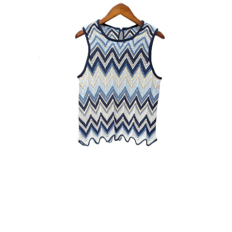 Designer womens dresses maxi dress 2025 New Sleeveless Top+Pants+Strap Contrast Color Geometric Folding Pattern Knitted Sleeveless Set