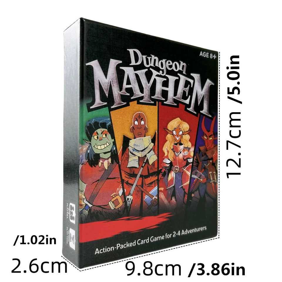 1pc Baldurs Gate Dungeon Mayhem Board Game Cards Monster Madness Card English Version Childrens Toy Gift C251114