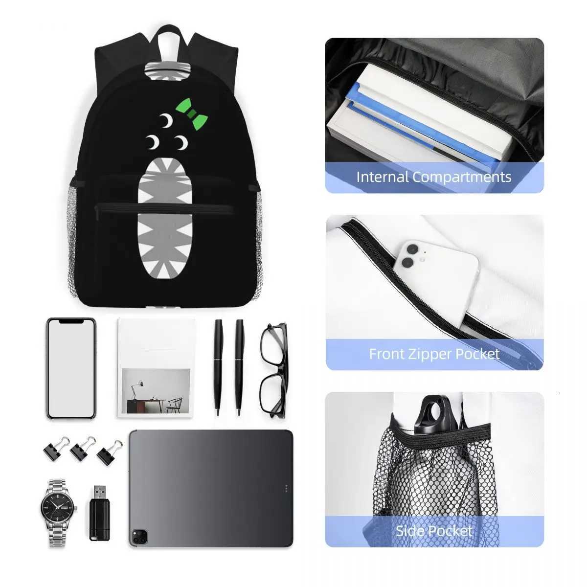 Nabnab Anime Garten Of Banban Student Backpack School Bag Hiking Travel Daypack for Boys Girls Fashion Bookbag Shoulder BagsW251113
