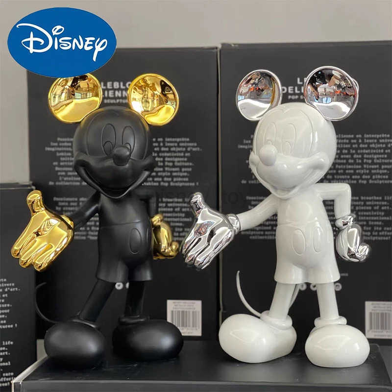 Disney 30cm Minnie Mouse Action Character Resin Statue Character Series Doll Fashion Model Toy Life Room Decoration Gift Y2504014