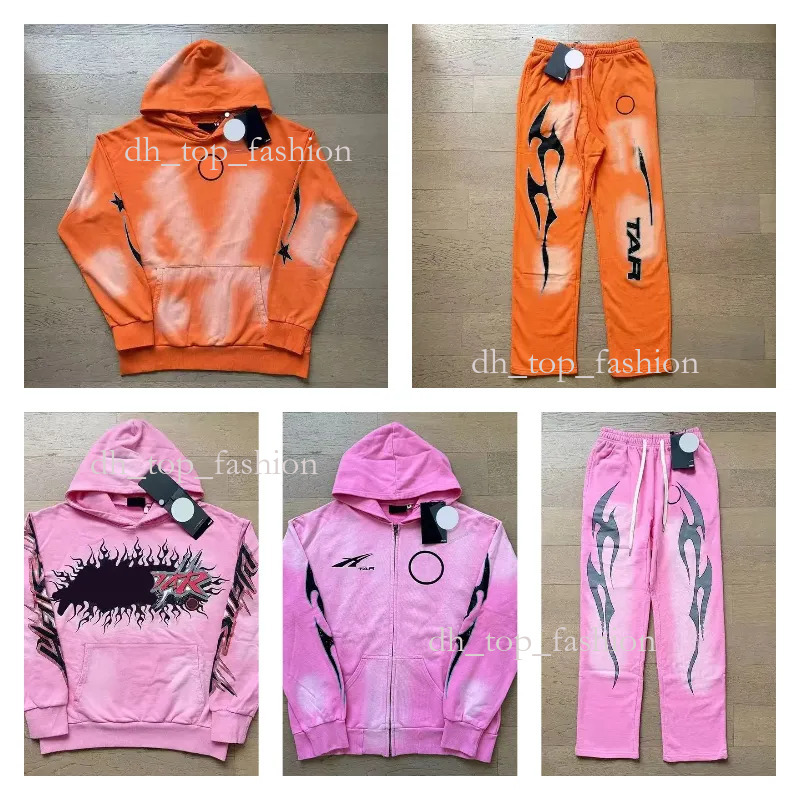 Designer Helly Starity Hoodies Cotton Packets Graphic Printed Hellastar Long Sleeve Thick Loose Fitting Outfit Sweatshirt Pants Set 8ea