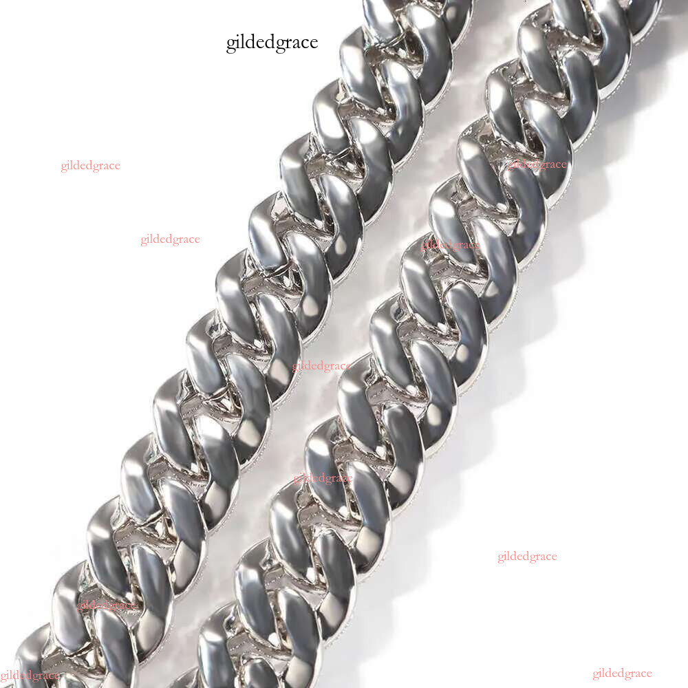 Mens Iced Out Hip Hop Jewelry Moissanite Chain Necklace Bracelets Gold Sier Miami Cuban k Chains Necklaces N16