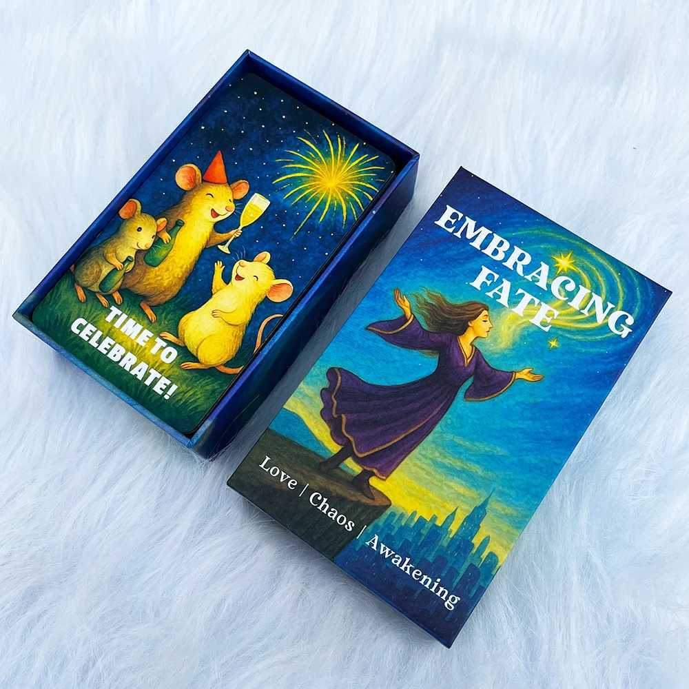 Embracing Fate Oracle Cards 78 Cards for love Guidance Inner Clarity Spiritual Awakening Oracle Deck 12x7cm Taro Cards C251114