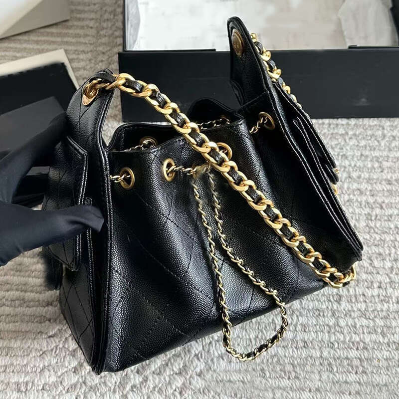 Designer Mini Bucket with 2 Pocket Chain Hobo Shoulder Bag 25 Suede Leather Handbags Totes Bag Fashion Purses