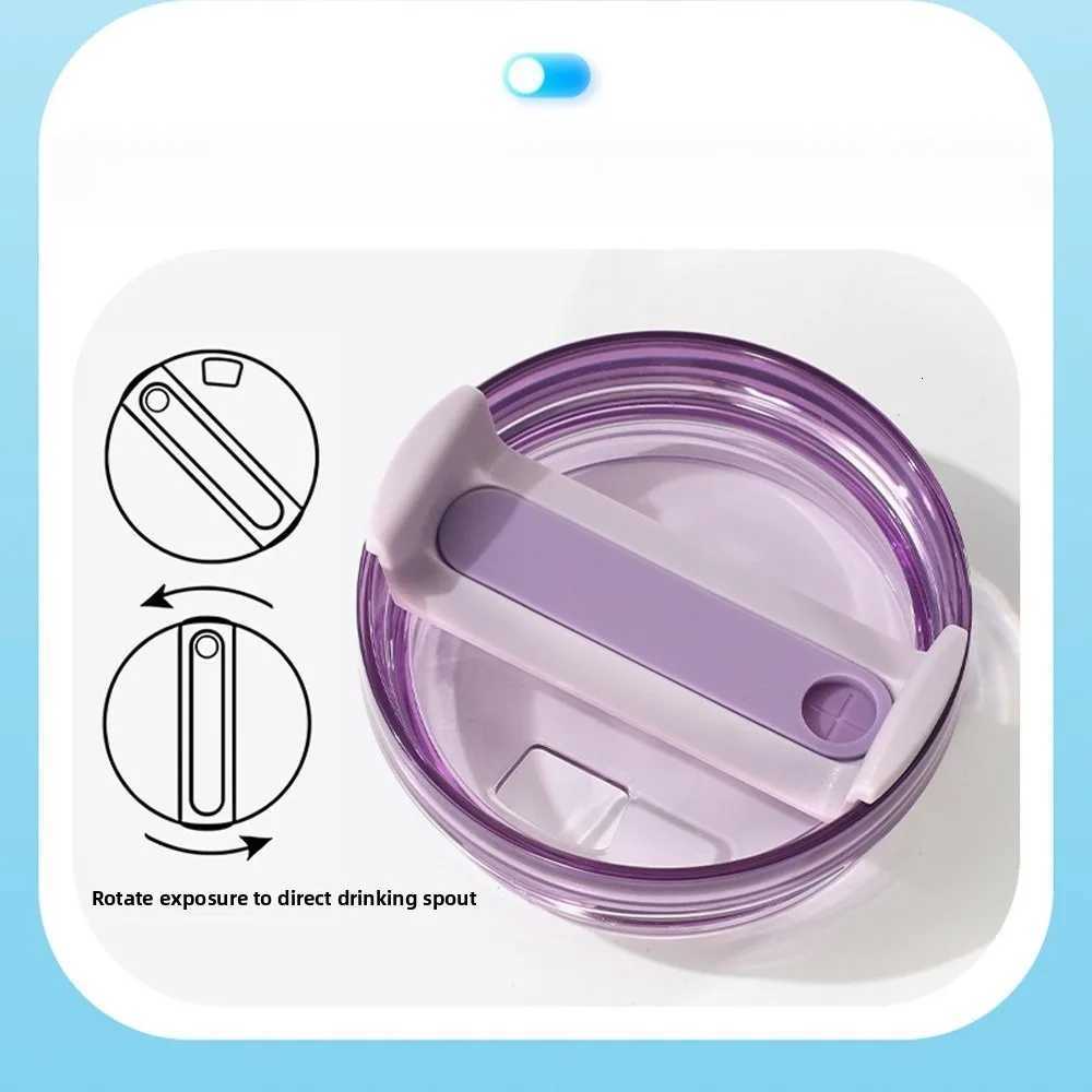 40 Oz Insulated Water Bottle with Handle and Flip Top Straw - Cup Holder Fits Leak-Proof Lid Keeps Cold for 12 Hours Single Pack C251114