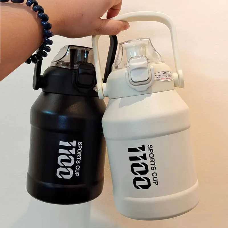 Outdoor Thermos Portable 316 Stainless Steel Thermal Mug Tumbler Vacuum Flasks Cold and Hot Sports Water Bottle with Straw C251114