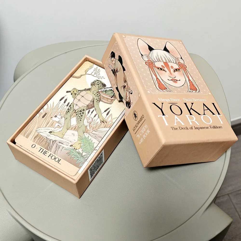 Yokai Tarot Deck 78 Pcs Cards 127cm Rooted In Japanese Folklore Printed on 350GSM Embossed Cardstock Packed In Rigid Box C251114
