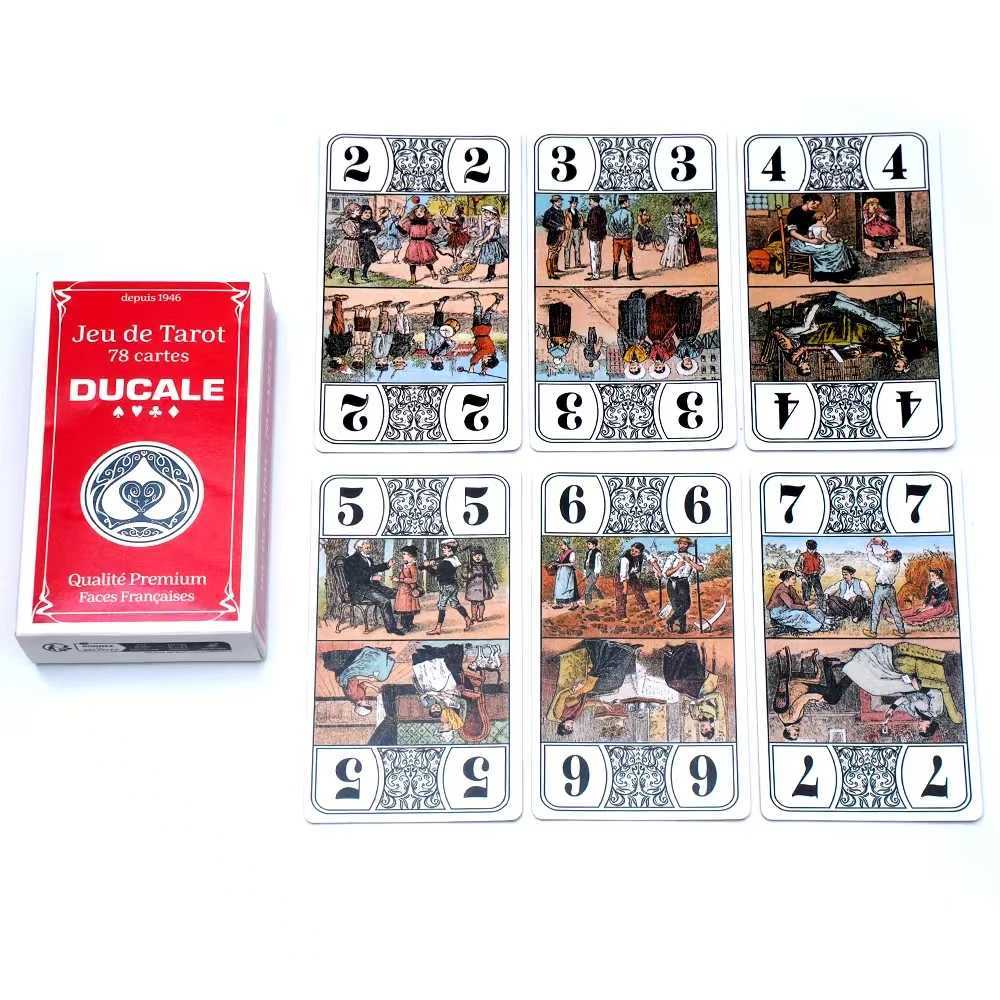 Franais Jeu de Tarot 78 Cards Ducale French Tarot Game Tarot Deck Cards Entertainment Game For Family Party Board Game Toy Gift C251114