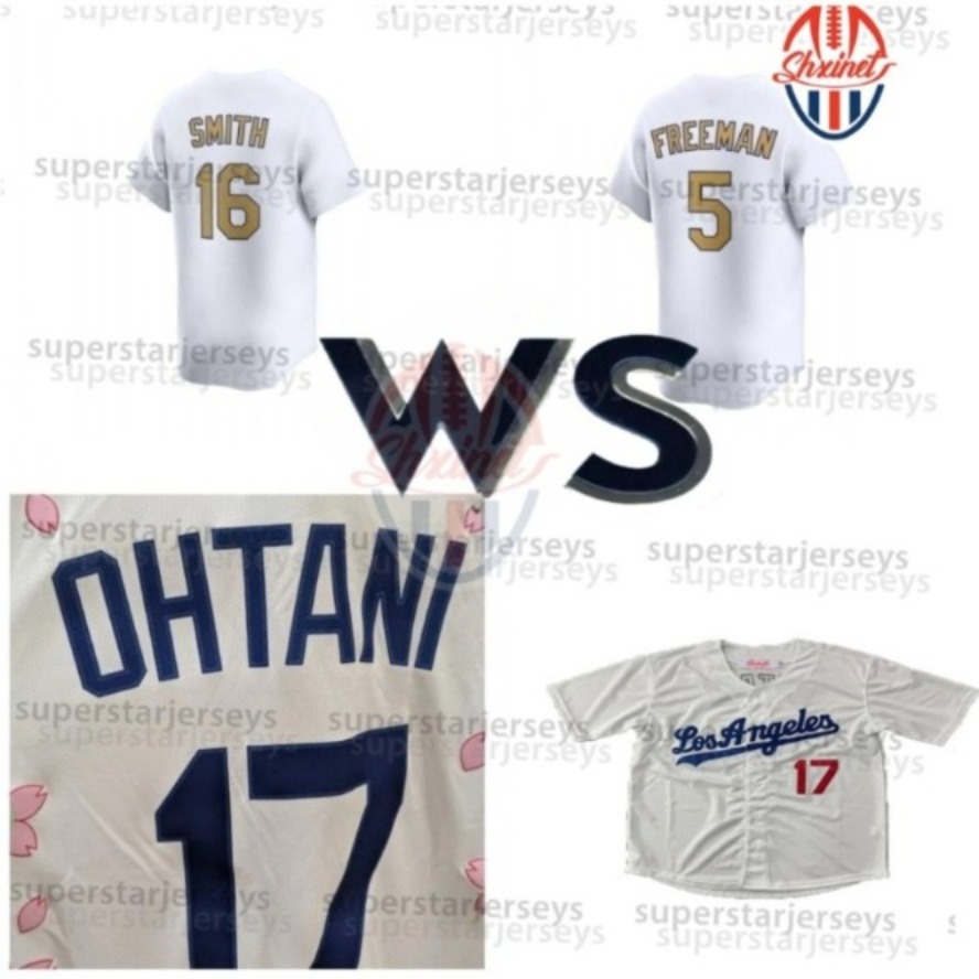 2025 World Series Champions Baseball Jersey 17 Shohei Ohtani Mookie Betts Teoscar Hernandez Roki Sasaki Edman Hyeseong Kim Freddie Freeman Smith Edman