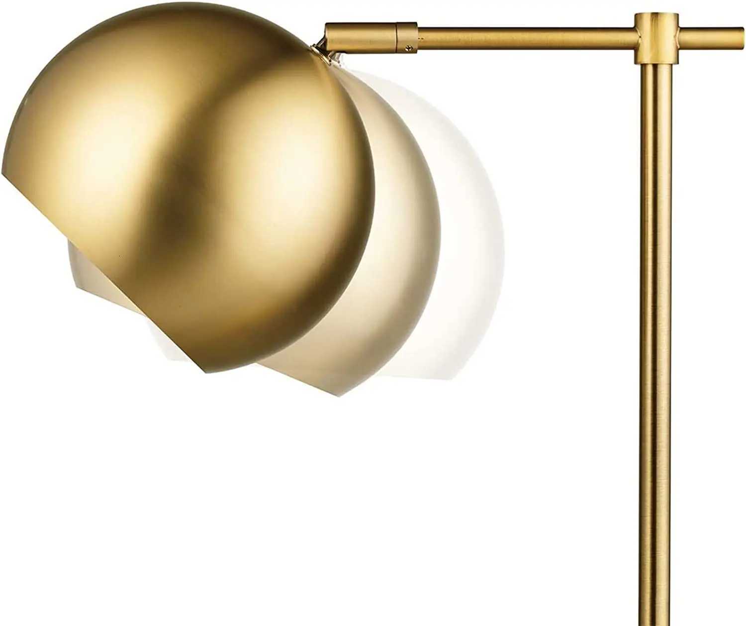 Beautiful Heavy Metal Base Molly Desk Lamp Matte Brass Black Fabric Cord In-Line On/Off Rocker Switch 20 LED Bulb Included M251114