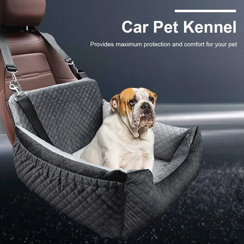 Thick sponge pad washable car SUV seat with storage bag for small dog bed soft dog car seat travel bed non slip base detachable X250412