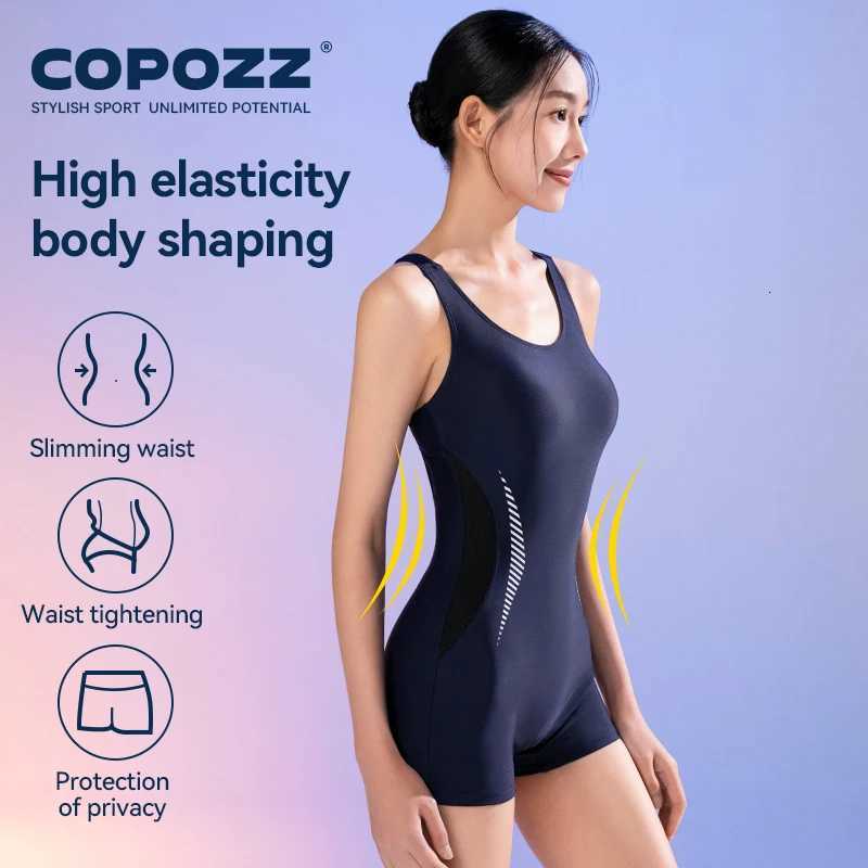 COPOZZ New Sleeveless Swimsuit Women One Piece Rash Guard Surf Bodysuit Female Swimwear Girl Monokini Bath Swimming Wear UPF 50W251113