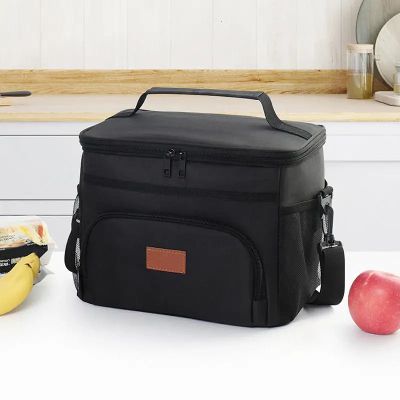 Large Capacity Leak Proof Lunch Backpack Thermal Large Picnic Cool and Warm Insulated Bag Outdoor Storage Shoulder Bag 250407