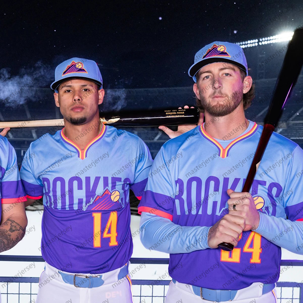 19 Blackmon 2025 City Connect Baseball Jerseys Tovar McMahon Rodgers Freeland Goodman Custom Jersey Sweatshirt - Embroidered Loose Fit