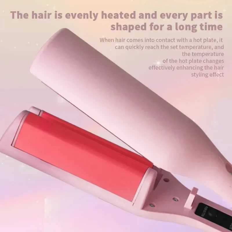 32MM Electric Curling Iron Automatic Lambswool Curling Tool Long Lasting Styling French Styling Rotating Anti-Flame DesignT251114