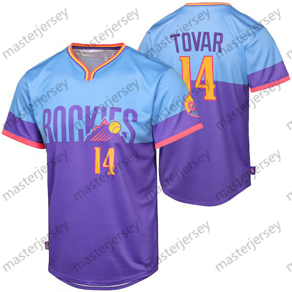 19 Blackmon 2025 City Connect Baseball Jerseys Tovar McMahon Rodgers Freeland Goodman Custom Jersey Sweatshirt - Embroidered Loose Fit