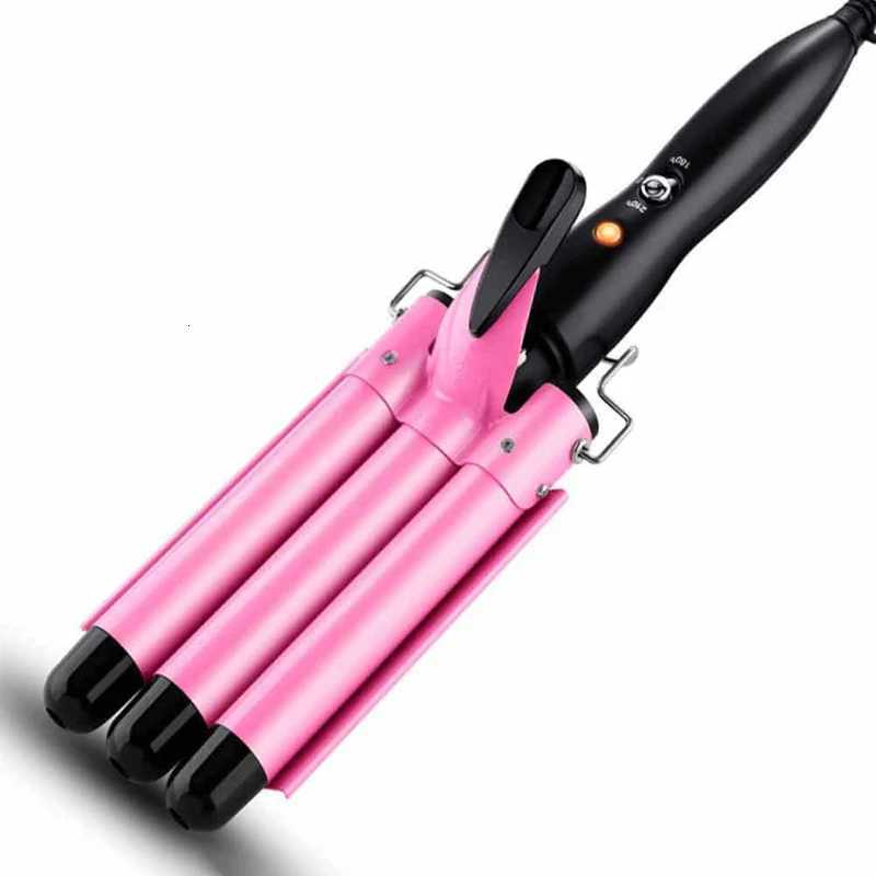 Women Handheld Beauty Professional Styler Hair Curler 3 Barrel Hair Curling Iron Wand Waver Triple Barrel Hair CurlerT251114