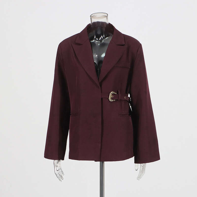 Designer Versatile Ladies' Loose Fit Australian Suit Jacket - Innovative Lace-Up Feature for a Modern Look in 2025
